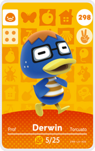 Derwin -Villager NFC Card for Animal Crossing New Horizons Amiibo