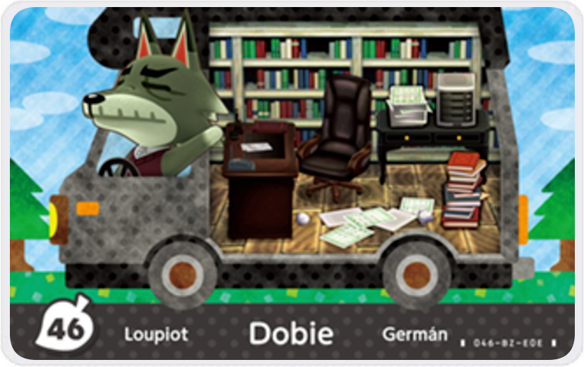 Dobie - Villager NFC Card for Animal Crossing New Horizons Amiibo
