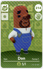 Load image into Gallery viewer, Don - Villager NFC Card for Animal Crossing New Horizons Amiibo
