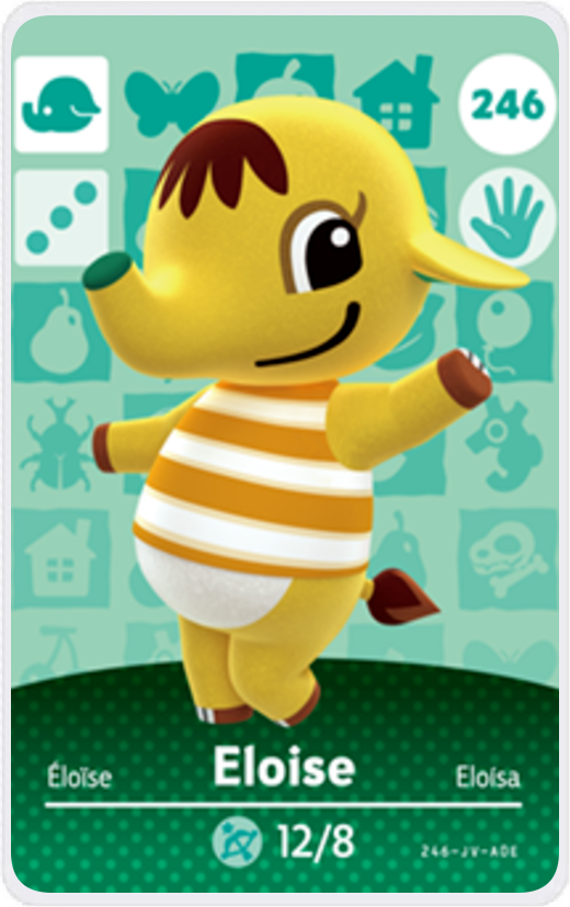 Eloise - Villager NFC Card for Animal Crossing New Horizons Amiibo