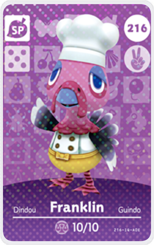 Franklin - Villager NFC Card for Animal Crossing New Horizons