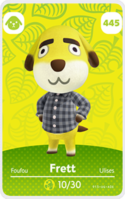 Frett - Villager NFC Card for Animal Crossing New Horizons Amiibo