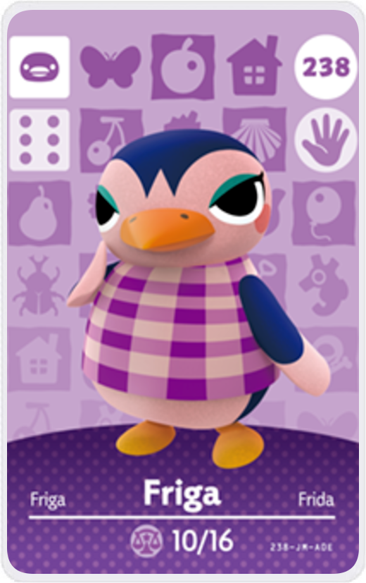 Friga - Villager NFC Card for Animal Crossing New Horizons Amiibo