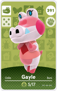 Gayle - Villager NFC Card for Animal Crossing New Horizons Amiibo