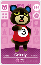 Load image into Gallery viewer, Grizzly - Villager NFC Card for Animal Crossing New Horizons Amiibo
