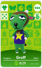 Load image into Gallery viewer, Gruff - Villager NFC Card for Animal Crossing New Horizons Amiibo
