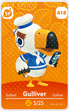 Load image into Gallery viewer, Gulliver - Villager NFC Card for Animal Crossing New Horizons Amiibo
