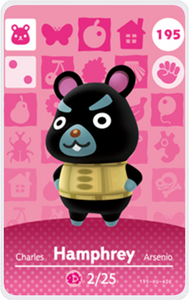 Hamphrey - Villager NFC Card for Animal Crossing New Horizons Amiibo