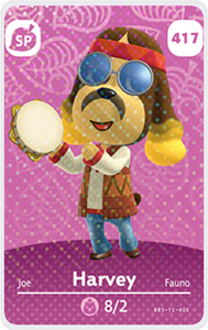 Harvey - Villager NFC Card for Animal Crossing New Horizons Amiibo