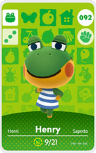 Load image into Gallery viewer, Henry - Villager NFC Card for Animal Crossing New Horizons Amiibo
