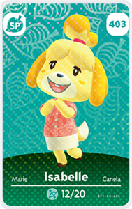 Isabelle #403 - Villager NFC Card for Animal Crossing New Horizons Amiibo