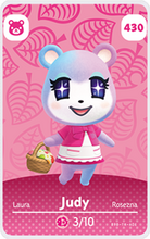 Load image into Gallery viewer, Judy - Villager NFC Card for Animal Crossing New Horizons Amiibo
