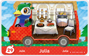 Julia - Villager NFC Card for Animal Crossing New Horizons Amiibo