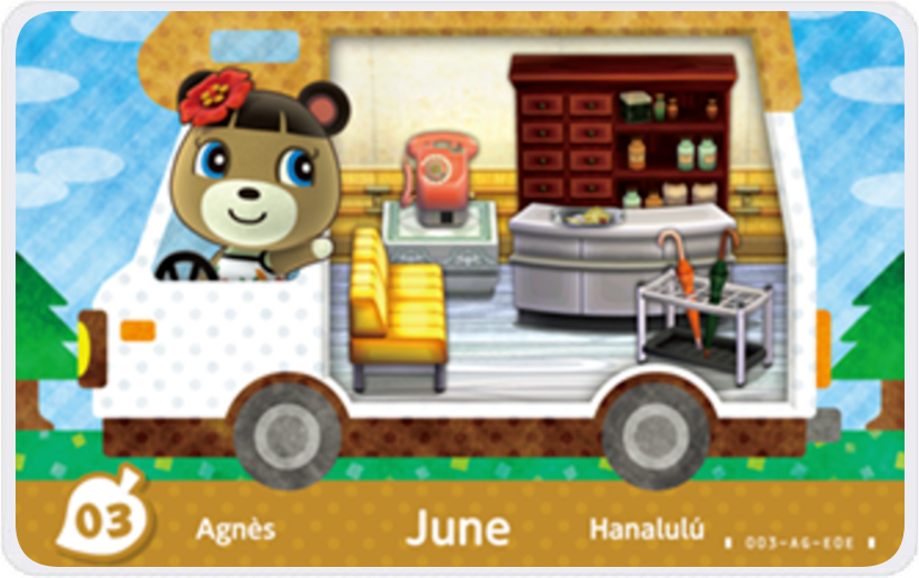June - Villager NFC Card for Animal Crossing New Horizons Amiibo