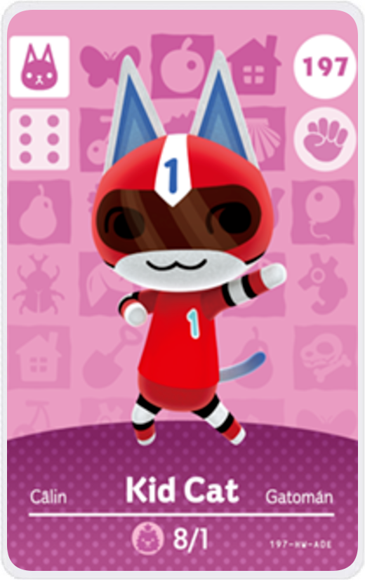 Kid Cat - Villager NFC Card for Animal Crossing New Horizons