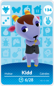 Kidd - Villager NFC Card for Animal Crossing New Horizons Amiibo