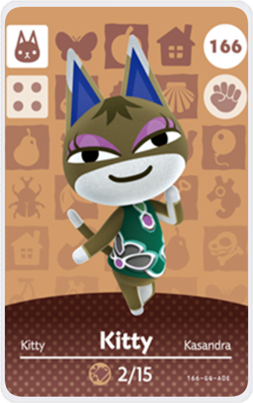 Kitty - Villager NFC Card for Animal Crossing New Horizons Amiibo