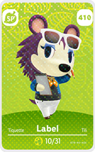 Load image into Gallery viewer, Label - Villager NFC Card for Animal Crossing New Horizons Amiibo
