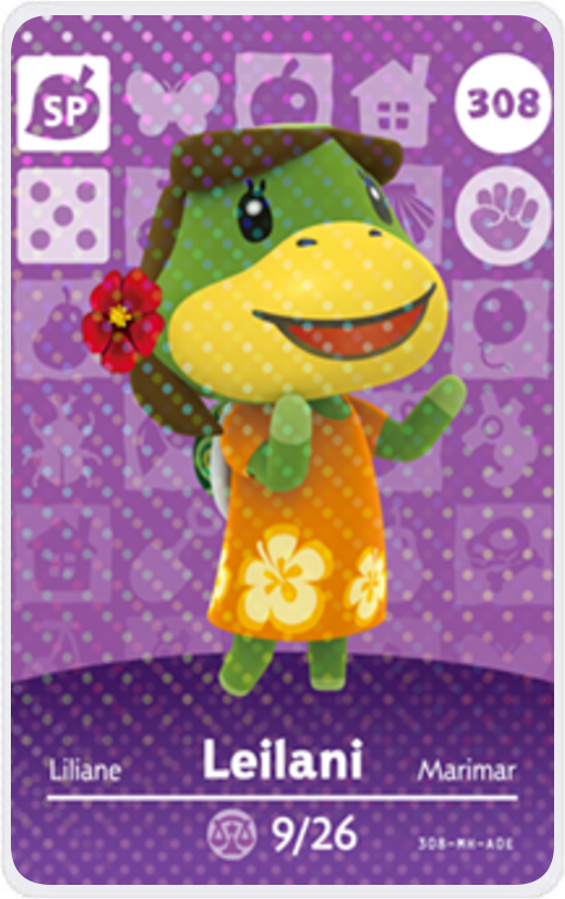 Labelle #104 Animal Crossing Amiibo Card – Series 2 – Mint, Never Scanned – Isabelle & Villager