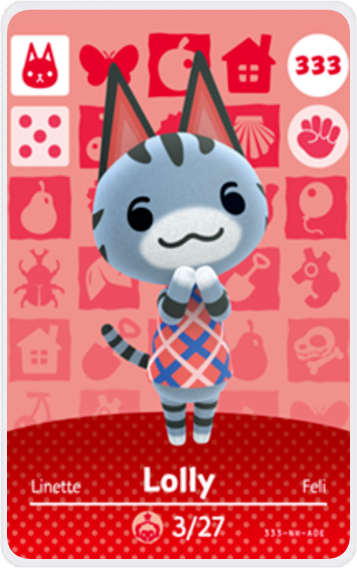 Lolly - Villager NFC Card for Animal Crossing New Horizons Amiibo