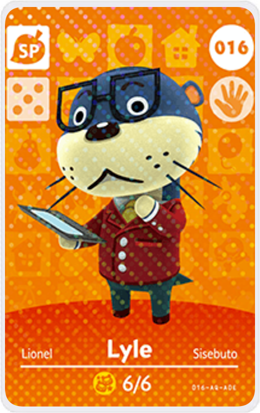 Lyle - Villager NFC Card for Animal Crossing New Horizons Amiibo