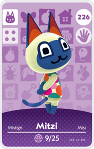 Mitzi - Villager NFC Card for Animal Crossing New Horizons Amiibo