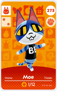 Moe - Villager NFC Card for Animal Crossing New Horizons Amiibo