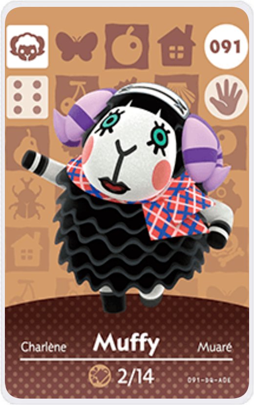 Muffy - Villager NFC Card for Animal Crossing New Horizons Amiibo