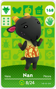 Nan - Villager NFC Card for Animal Crossing New Horizons Amiibo