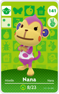 Nana - Villager NFC Card for Animal Crossing New Horizons Amiibo