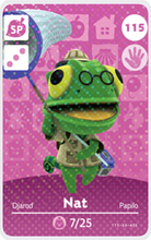 Load image into Gallery viewer, Nat - Villager NFC Card for Animal Crossing New Horizons Amiibo

