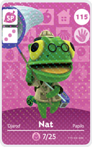 Nat - Villager NFC Card for Animal Crossing New Horizons Amiibo
