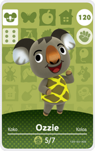 Ozzie - Villager NFC Card for Animal Crossing New Horizons Amiibo