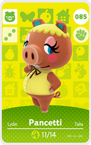Pancetti - Villager NFC Card for Animal Crossing New Horizons Amiibo