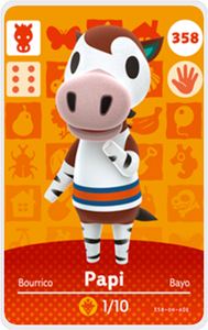 Papi - Villager NFC Card for Animal Crossing New Horizons Amiibo
