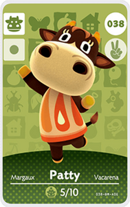 Patty - Villager NFC Card for Animal Crossing New Horizons Amiibo