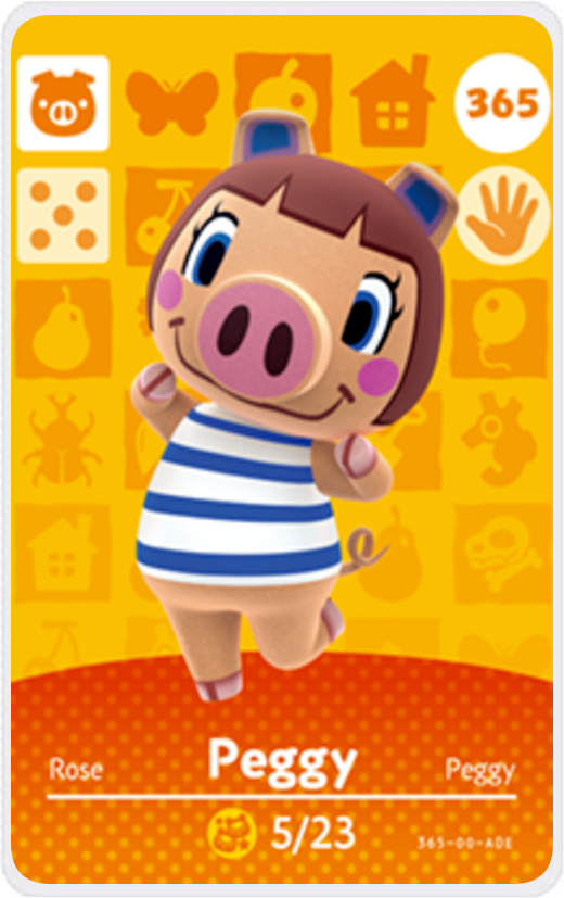 Peggy - Villager NFC Card for Animal Crossing New Horizons Amiibo