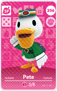 Pete - Villager NFC Card for Animal Crossing New Horizons Amiibo