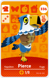 Pierce - Villager NFC Card for Animal Crossing New Horizons Amiibo