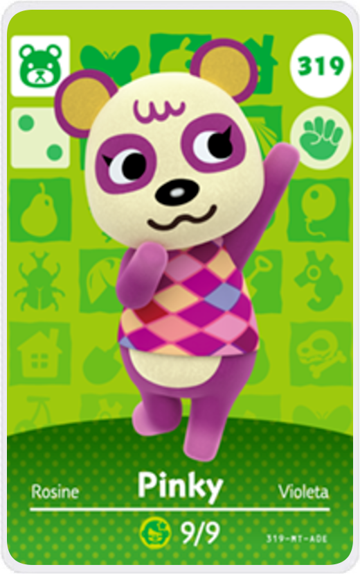 Pinky - Villager NFC Card for Animal Crossing New Horizons Amiibo