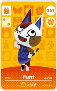Purrl - Villager NFC Card for Animal Crossing New Horizons Amiibo