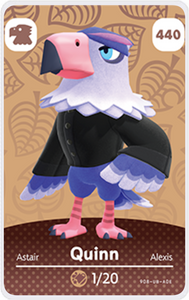 Quinn - Villager NFC Card for Animal Crossing New Horizons Amiibo