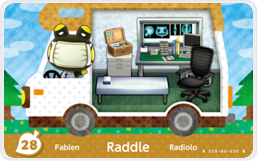 Raddle - Villager NFC Card for Animal Crossing New Horizons Amiibo