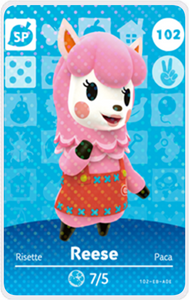Reese - Villager NFC Card for Animal Crossing New Horizons Amiibo