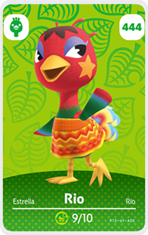 Rio - Villager NFC Card for Animal Crossing New Horizons Amiibo