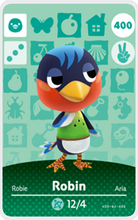 Load image into Gallery viewer, Robin - Villager NFC Card for Animal Crossing New Horizons Amiibo
