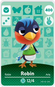 Robin - Villager NFC Card for Animal Crossing New Horizons Amiibo