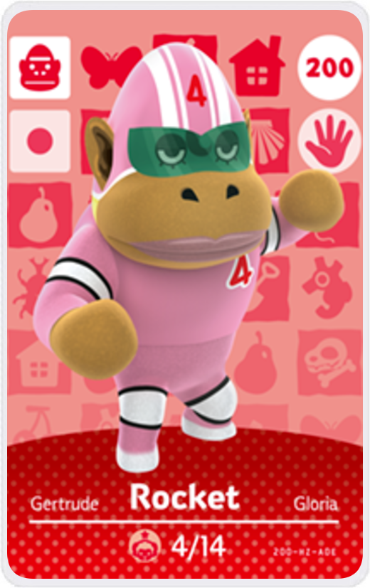 Rocket - Villager NFC Card for Animal Crossing New Horizons Amiibo