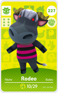 Rodeo - Villager NFC Card for Animal Crossing New Horizons Amiibo