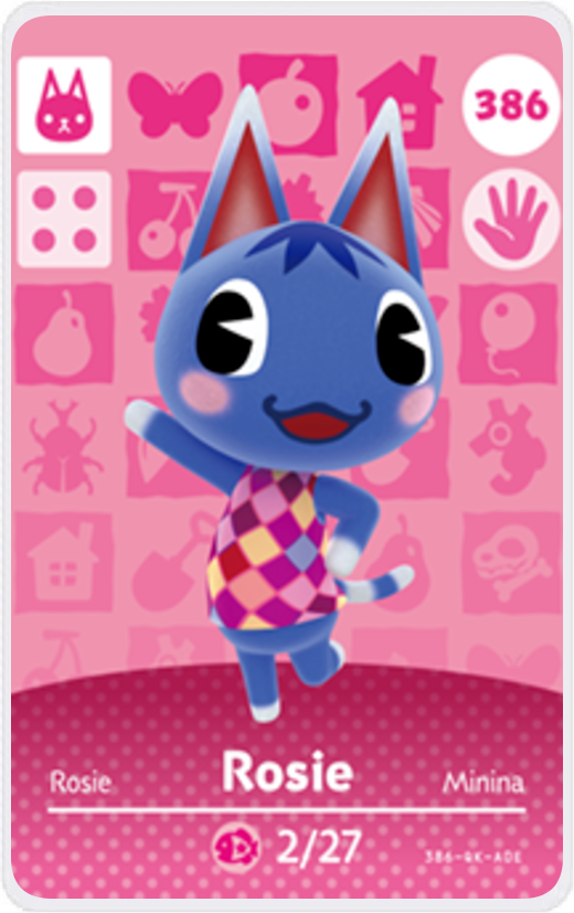 Rosie - Villager NFC Card for Animal Crossing New Horizons Amiibo